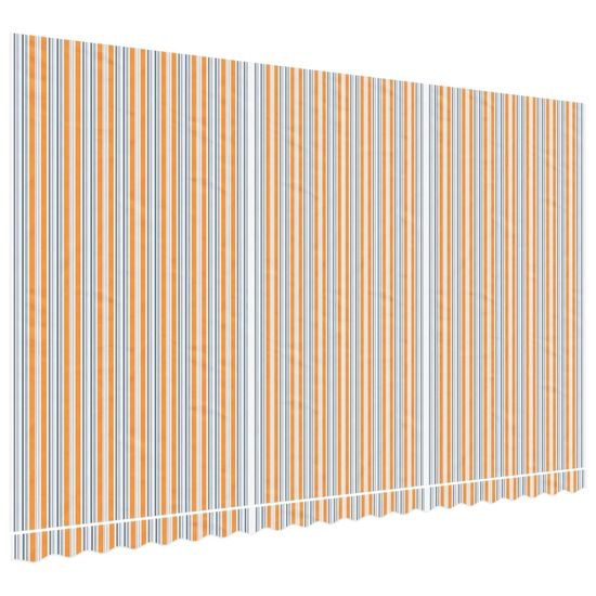 Vidaxl többszínű csíkos pótszövet napellenzőhöz 5 x 3 m 367730