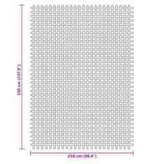 Vidaxl antracitszürke kempingszőnyeg 3,5 x 2,5 m 4008445