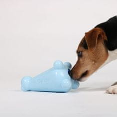 EBI PETIT GIGI Multifunkcionális játék nyílásokkal jutalomfalatokra kölyök és felnőtt kistestű kutyák számára 15x9x9cm kék