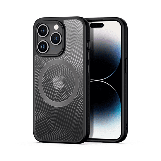 Dux Ducis Aimo Apple iPhone 15 Pro Max Magsafe Tok - Átlátszó/Fekete (GP-144792)