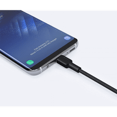 Aukey CB-CA03 OEM USB-A apa - USB-C apa 3.1 Adat és töltőkábel - Fekete (0.3m) (CB-CA03 OEM)