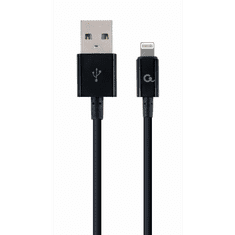 Gembird 8-pin - USB Type-A adat- és töltőkábel 2m fekete (CC-USB2P-AMLM-2M) (CC-USB2P-AMLM-2M)