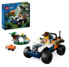 LEGO City 60424 Quad kerékpár dzsungel felfedezéséhez - mission panda, piros