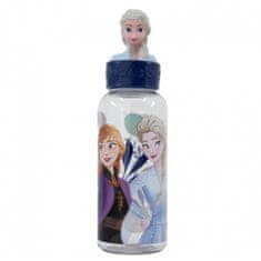 Stor 3D műanyag palack Disney Frozen figurával, 560ml, 74854