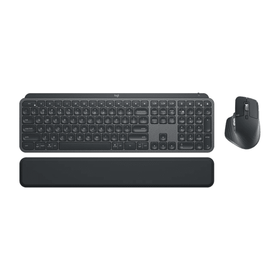 Logitech MX Keys combo for Business Gen 2 billentyűzet Egér mellékelve RF vezeték nélküli + Bluetooth QWERTY Nemzetközi amerikai Grafit (920-010933)