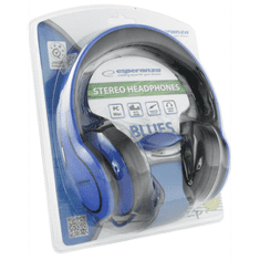 Esperanza Blues Fejhallgató - Kék (EH136B)