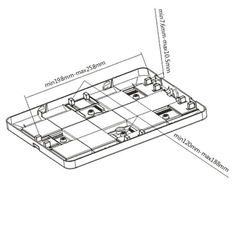 Maclean MC-645 Univerzális Tablet Állvány 9.7" Fehér (MC-645)