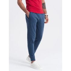 OMBRE Férfi jogger melegítőnadrág sötétkék MDN125468 S