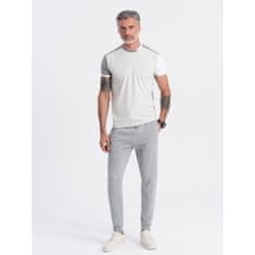 OMBRE Férfi jogger melegítőnadrág szürke MDN125473 XL