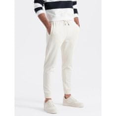 OMBRE Férfi jogger melegítőnadrág krémszínű MDN125475 XXL