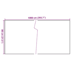 Vidaxl antracitszürke polyrattan erkélyparaván 1000x80 cm (156247)