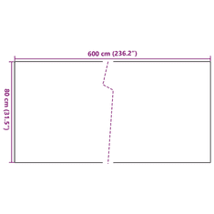 Vidaxl antracitszürke polyrattan erkélyparaván 600x80 cm (156244)