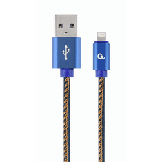 Gembird 8-pin - USB Type-A adat- és töltőkábal 1m kék (CC-USB2J-AMLM-1M-BL) (CC-USB2J-AMLM-1M-BL)