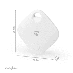 Nedis Bluetooth-os okos kulcskereső 1db (BTTAG10WT) (BTTAG10WT)