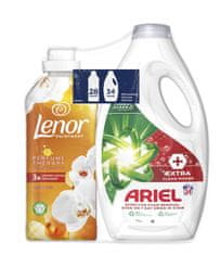 Ariel Ariel Extra Clean folyékony mosószer, 34 mosási adag és Lenor ruhaöblítő, 700 ml