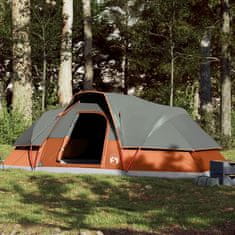 Vidaxl 9 személyes narancssárga vízálló kupolás családi sátor 94565