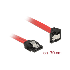 DELOCK SATA-Kabel SATA III -> SATA down St/St 0.70m rot Clip (83980)