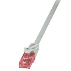 LogiLink Cat.6 U/UTP patch kábel PrimeLine, 15m, szürke (CQ2102U) (CQ2102U)
