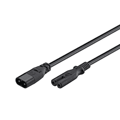 LogiLink power extension cable - IEC 60320 C8 to IEC 60320 C7 - 2 m (CP129)