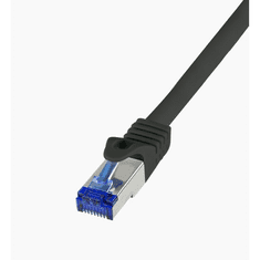 LogiLink Patch kábel Ultraflex Cat.6A S/FTP 3m fekete (C6A063S) (C6A063S)