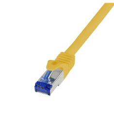 LogiLink Patch kábel Ultraflex, Cat.6A, S/FTP, 0,25 m sárga (C6A017S) (C6A017S)