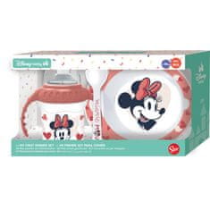 Stor Minnie egér étkészlet - SET 3 db (250ml bögre, tányér és kanál), 10707