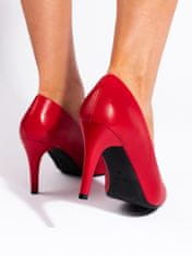 Amiatex Női körömcipő 108359 + Nőin zokni Gatta Calzino Strech, piros árnyalat, 37
