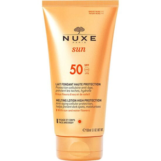 Nuxe Fényvédő tej testre és arcra SPF 50 Sun (Melting Lotion High Protection) 150 ml