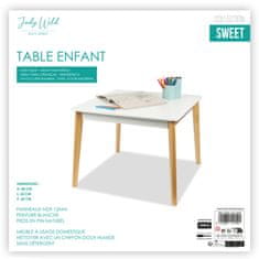DOCHTMANN Gyermek asztal Judy 60x60x48cm fehér