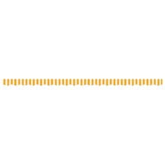 Vidaxl sárga és fehér csíkos pótszövet napellenzőszegélyhez 4,5 m 367759