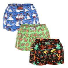 Styx 3PACK női klasszikus boxeralsó art klasszikus gumi multicolour (3K17134) - méret M