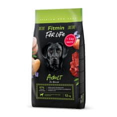 Fitmin For Life Adult kutyatáp, 12 kg + 1 kg