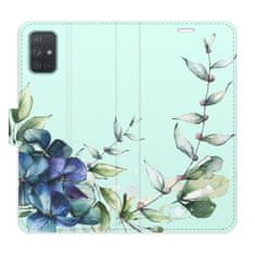 iSaprio Blue Flowers flip tok Samsung Galaxy A71