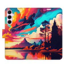 iSaprio Colorful Mountains 02 flip tok Samsung Galaxy A55 5G