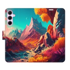iSaprio Colorful Mountains flip tok Samsung Galaxy A55 5G
