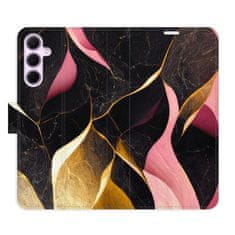 iSaprio Gold Pink Marble 02 flip tok Samsung Galaxy A35 5G