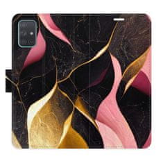 iSaprio Gold Pink Marble 02 flip tok Samsung Galaxy A71