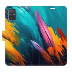 iSaprio Orange Paint 02 flip tok Samsung Galaxy A71