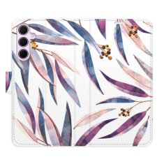 iSaprio Ornamental Leaves flip tok Samsung Galaxy A55 5G