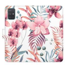 iSaprio Pink Flowers 02 flip tok Samsung Galaxy A71