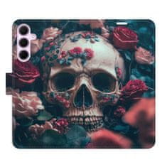 iSaprio Skull in Roses 02 flip tok Samsung Galaxy A35 5G