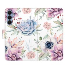 iSaprio Succulents Pattern flip tok Samsung Galaxy A25 5G