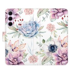 iSaprio Succulents Pattern flip tok Samsung Galaxy A35 5G