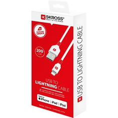 Skross USB töltő és adat kábel 2 m (lightning) (SKCA0005A-MFI200CN)