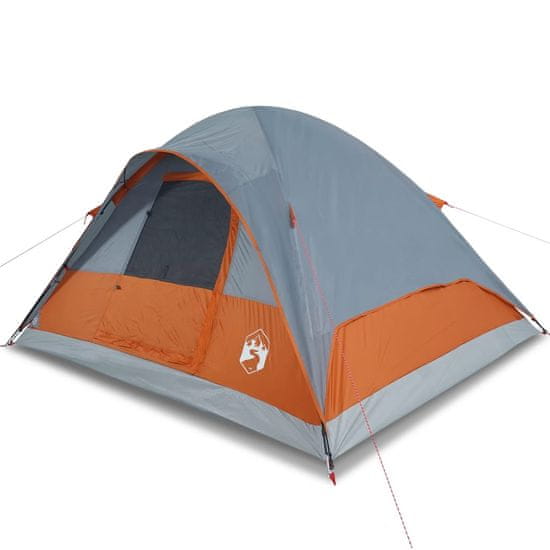 Vidaxl 6 személyes narancssárga vízálló kupolás családi sátor 94553