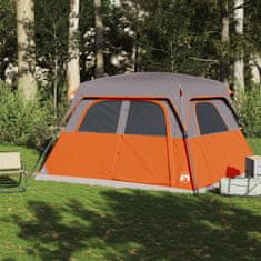 Vidaxl 6 személyes narancssárga vízálló családi sátor 94547