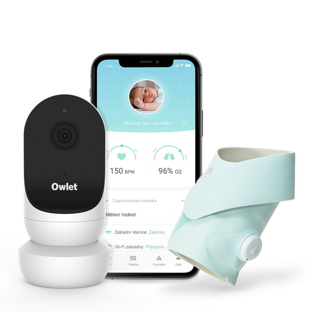   Owlet Smart Sock és Camera Cam 2 & Smart Sock 3 Duo - Menta  