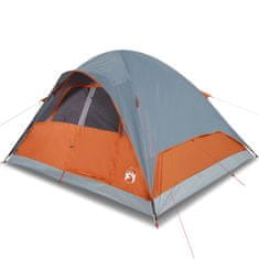 Vidaxl 6 személyes narancssárga vízálló kupolás családi sátor 94557