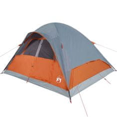 Vidaxl 6 személyes narancssárga vízálló kupolás családi sátor 94557