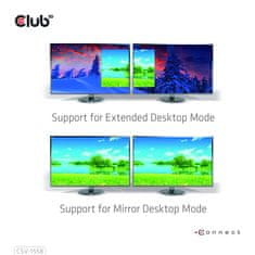 Club 3D Video hub MST USB-C 2xHDMI-re + USB-C PD 3.0, 4K60Hz (CSV-1558)